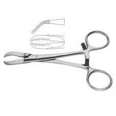 Bone Holding Forcep Stainless Steel, 14 cm - 5 1/2"